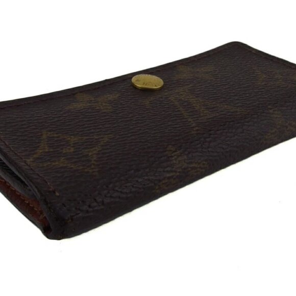 LOUIS VUITTON Key holder Brown beige gold Women M62631 Authentic secondhand